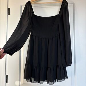 Aritzia Black Long Sleeve Dress